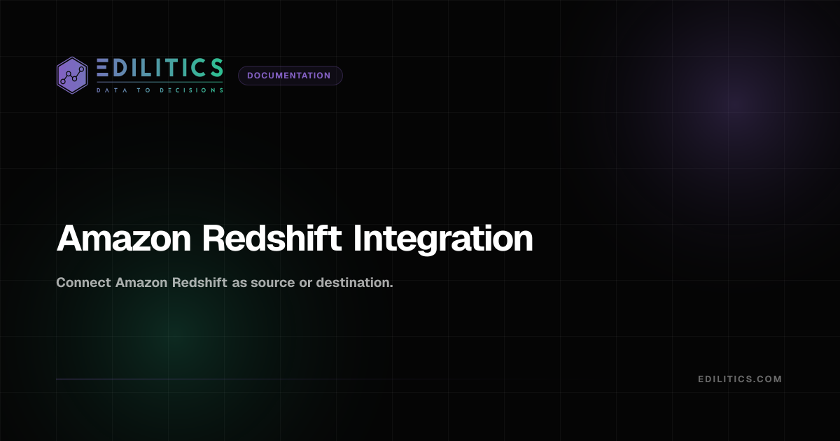 Amazon Redshift Integration | Edilitics Docs